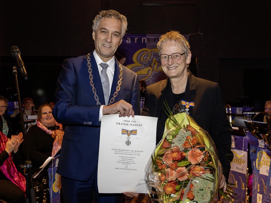 Uitreiking koninklijke onderscheiding