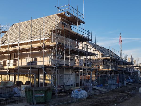 Woning in aanbouw